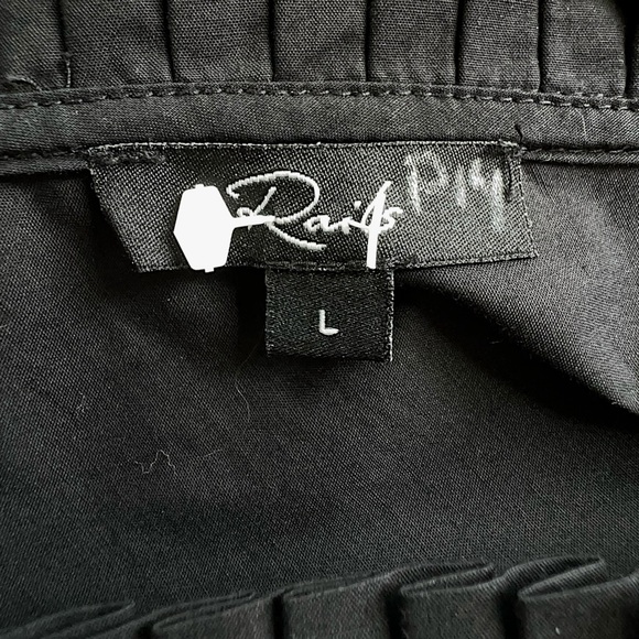 RAILS | NWOT TALULAH BLACK SLEEVELESS TIERED DRESS RUCHED | LARGE - Picture 13 of 13